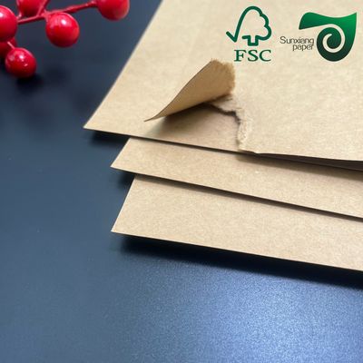 High Strength Brown Kraft Paper Food Grade Bag Paper FSC Certified 60gsm 70gsm
