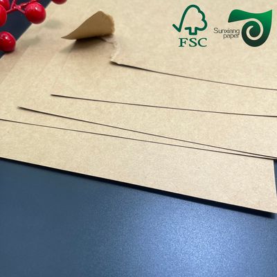 FSC 50gsm 60gsm Uncoated Brown Kraft Paper 180mm  715mm For Food Bag Production