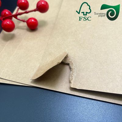 FSC 150g 350g Brown Polycoated Kraft Paper Single Double Sided for Cups   Bowls
