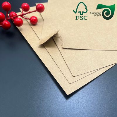 FSC 270gsm 300gsm Food Grade Brown Kraft Board  24" 36" For Lunch Boxes