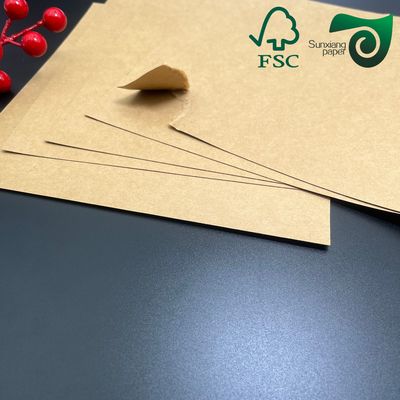 FSC 270gsm 300gsm Food Grade Brown Kraft Board  24" 36" For Lunch Boxes