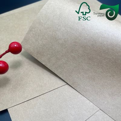 FSC Certified 90gsm High Strength Brown Kraft Paper Food Grade Bag Paper For Kraft Bags