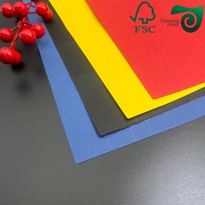 FSC Embossed Gauffered Paper Board  160gsm 230gsm Multiple Colors Custom Options