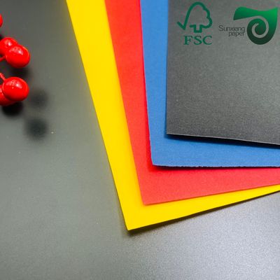 FSC A3 A4 Size Embossed Gauffered Paper 160gsm 230gsm Multiple Colors Kraft Paper Board