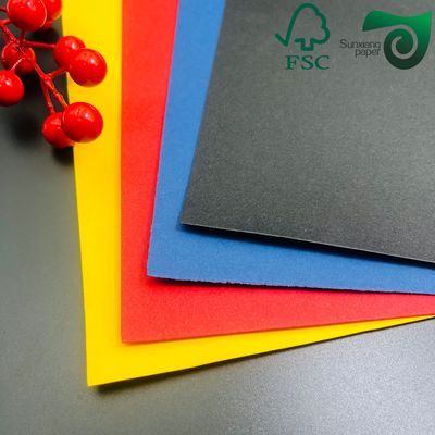 FSC Embossed Gauffered Paper Board  160gsm 230gsm Multiple Colors Custom Options