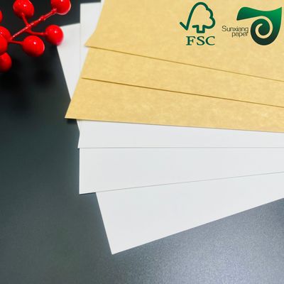 FSC 325GSM Coated White Kraft Board Brown Back Sunxiang Paper For Snack Box