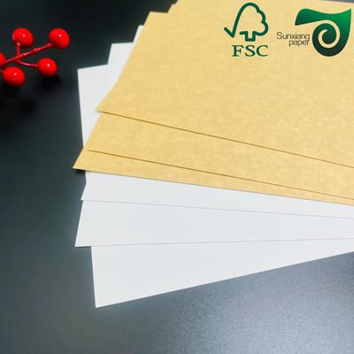 FSC 350gsm Disposable Bakeable Kraft Bread Pan Board Single Side White Coated Brown Back