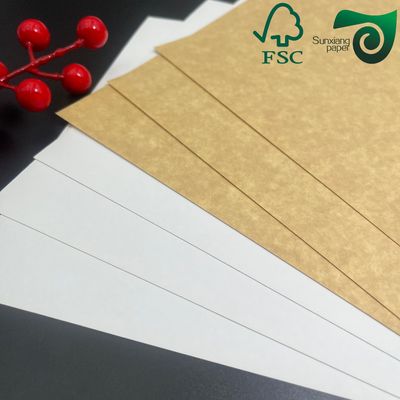 325gsm FSC Uniform White Coated Kraft Back Paper Premium Bread Food Packaging Paper