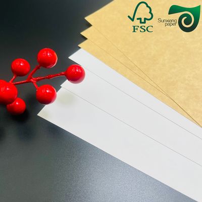 FSC 350gsm Disposable Bakeable Kraft Bread Pan Board Single Side White Coated Brown Back