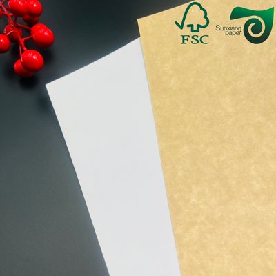 FSC One Side White Brown Back Kraft Board 300gsm 350gsm Food Grade Packaging Solution