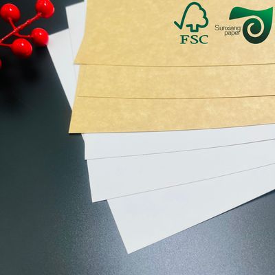 175gsm 200gsm White Top Liner Paper For Tissue Converting White Kraft Liner Paper FSC