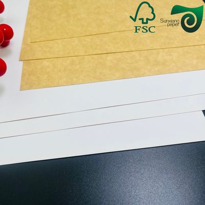 FSC 300gsm 325gsm White Top Coated Kraft Paper CKB  Food Grade Board For Yogurt Packaging