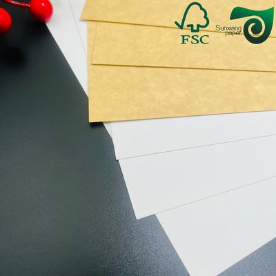 FSC 300gsm 325gsm White Top Coated Kraft Paper CKB  Food Grade Board For Yogurt Packaging