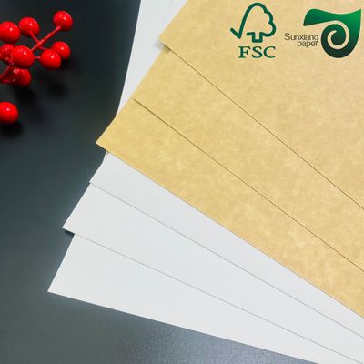 FSC 350gsm Disposable Bakeable Kraft Bread Pan Board Single Side White Coated Brown Back