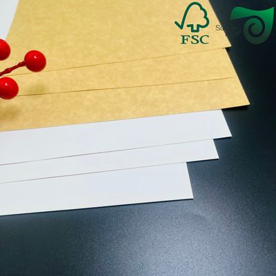 FSC One Side White Brown Back Kraft Board 300gsm 350gsm Food Grade Packaging Solution