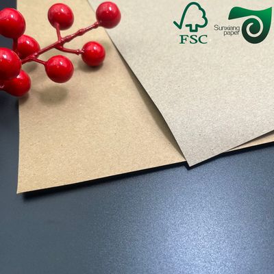 80g Natural Brown Kraft Wrapping Board Wet Strength Packaging FSC
