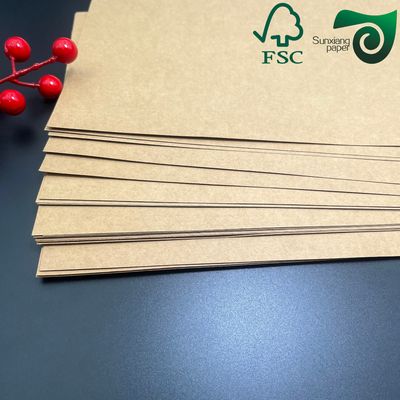 FSC Waterproof Tear Resistant Washed Kraft Paper Rolls For Hang Tags Packaging