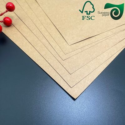 FSC Waterproof Tear Resistant Washed Kraft Paper Rolls For Hang Tags Packaging