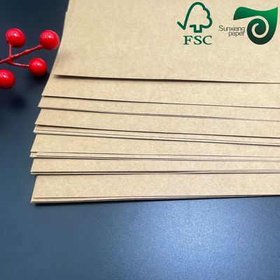 FSC‑Certified High‑Density Food‑Grade Kraft Paper Sheets 300gsm  For Food Boxes