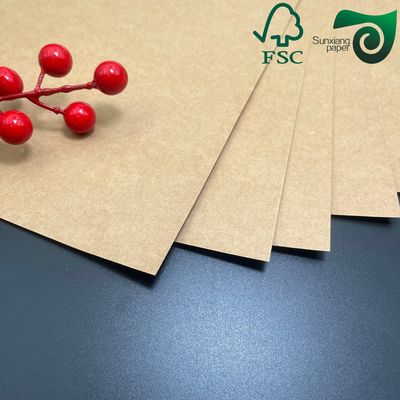 FSC Waterproof Tear Resistant Washed Kraft Paper Rolls For Hang Tags Packaging