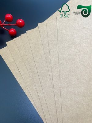 FSC High Density Brown Kraft Paper Sheets 450gsm Food Grade Safe Packaging Paper
