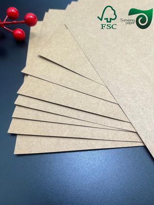 FSC High Density Brown Kraft Paper Sheets 450gsm Food Grade Safe Packaging Paper