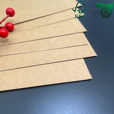 FSC Unbleached Kraft Paper 18g PE Coating For Superior Grease Resistance