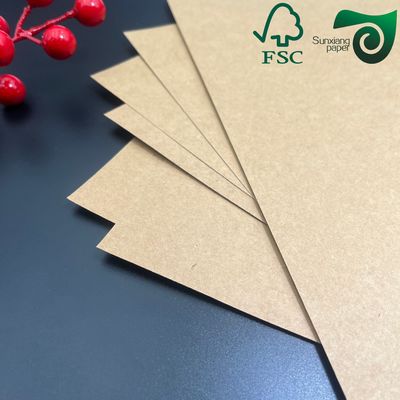 FSC Unbleached Kraft Paper 18g PE Coating For Superior Grease Resistance