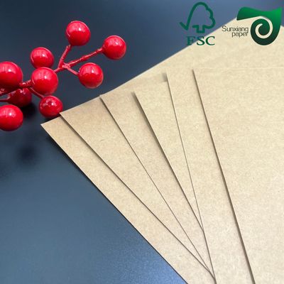 FSC Unbleached Kraft Paper 18g PE Coating For Superior Grease Resistance