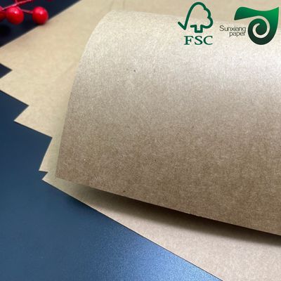 FSC High Density Brown Kraft Paper Sheets 450gsm Food Grade Safe Packaging Paper