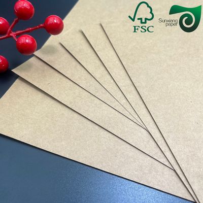 FSC 250gsm 300gsm C1S Kraft Back Coated Duplex Board Food Safe For Salad Boxes