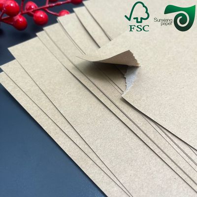 FSC 450gsm High Density Food Grade Kraft Paper Ultra Thick Anti Crush Waterproof Packaging Board