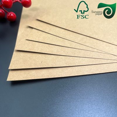 FSC 450gsm High Density Food Grade Kraft Paper Ultra Thick Anti Crush Waterproof Packaging Board