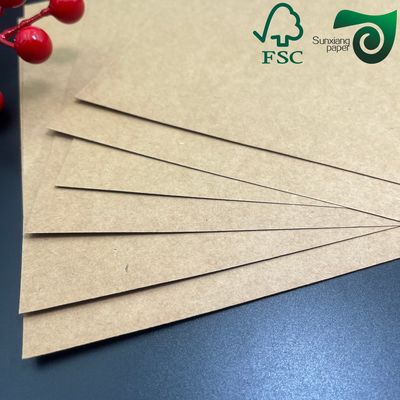 FSC 250gsm 300gsm C1S Kraft Back Coated Duplex Board Food Safe For Salad Boxes