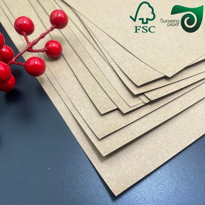 FSC 450gsm High Density Food Grade Kraft Paper Ultra Thick Anti Crush Waterproof Packaging Board