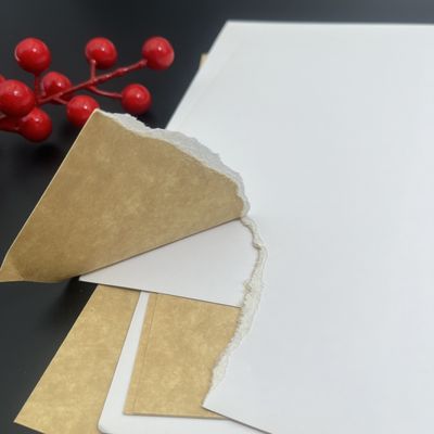 300gsm Dual  Tone Food  Safe Kraft Paper  Coated White Front  Brown Back For Sturdy Food Containers FSC