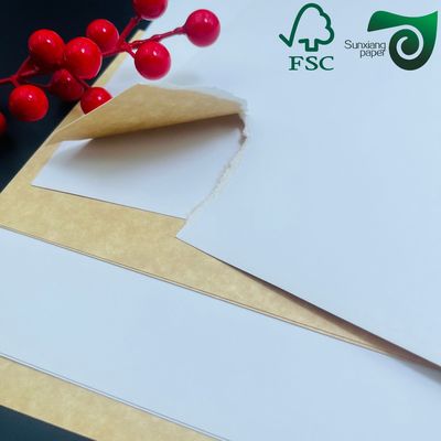 FSC 250gsm Coated White Top Kraft Back Board Food Grade For Takeaway Boxes