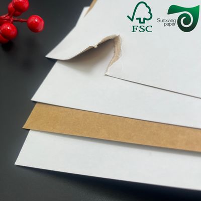 FSC 250gsm Coated White Top Kraft Back Board Food Grade For Takeaway Boxes