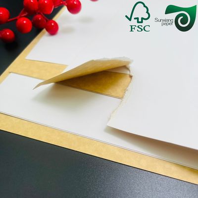 FSC 350gsm High Density Food Grade Kraft Board Thick Fold Resistant Packaging Paper