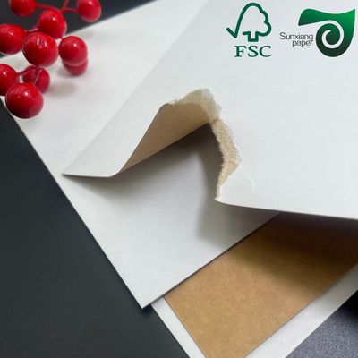 FSC Certified 300gsm Food Grade White Top Coated Kraft Paper CKB  Ideal For Yogurt Packaging