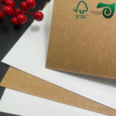 FSC 350gsm High Density Food Grade Kraft Board Thick Fold Resistant Packaging Paper