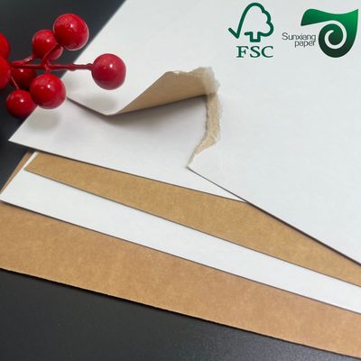 350gsm CCK Clay Coated Kraft Back Paper Moisture Resistant For Food Folding Carton Boxes