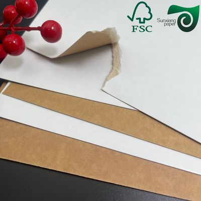 FSC Certified 300gsm Food Grade White Top Coated Kraft Paper CKB  Ideal For Yogurt Packaging