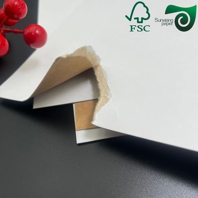 FSC Certified 300gsm Uniform White Coated Kraft Back Paper For Bread Packaging
