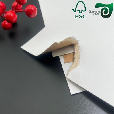 FSC Certified 325gsm Food Grade Kraft Paper White Coated Front Brown Back Virgin Pulp