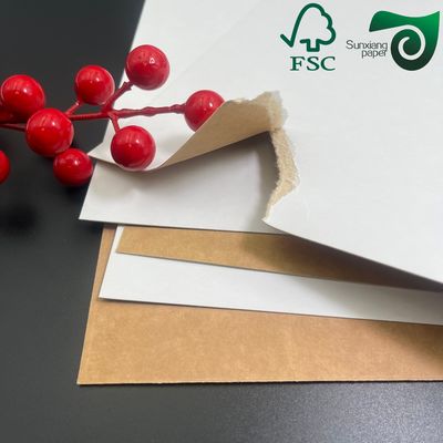 FSC Certified 300gsm Uniform White Coated Kraft Back Paper For Bread Packaging