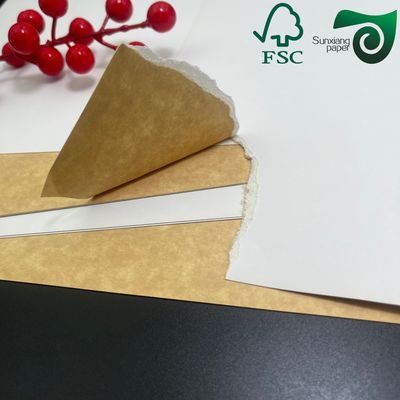 FSC Certified 300gsm Disposable Bakeable Kraft Bread Pan Board  One Side White  Brown Back