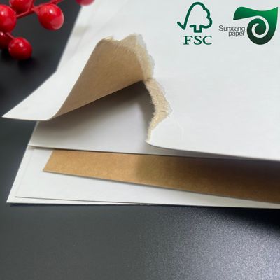 FSC Certified 300gsm Disposable Bakeable Kraft Bread Pan Board  One Side White  Brown Back