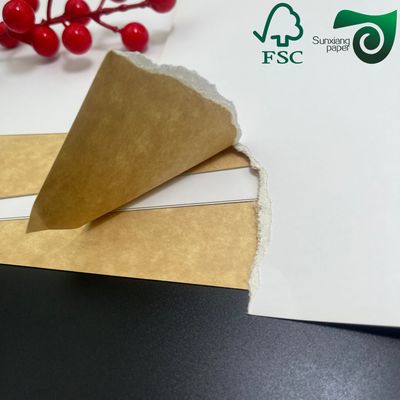 FSC 215gsm Premium Food Grade Bleached Wrapping Board Single Side Coated High Stiffness