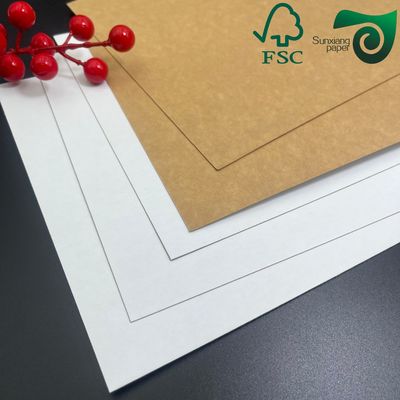 FSC 215gsm Premium Food Grade Bleached Wrapping Board Single Side Coated High Stiffness